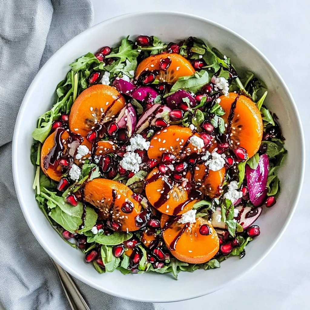 Pomegranate Persimmon Salad