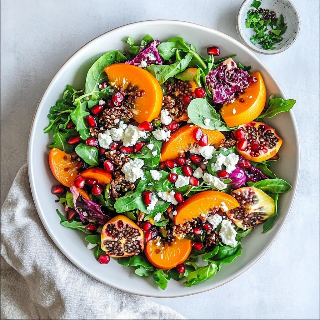 Pomegranate Persimmon Salad