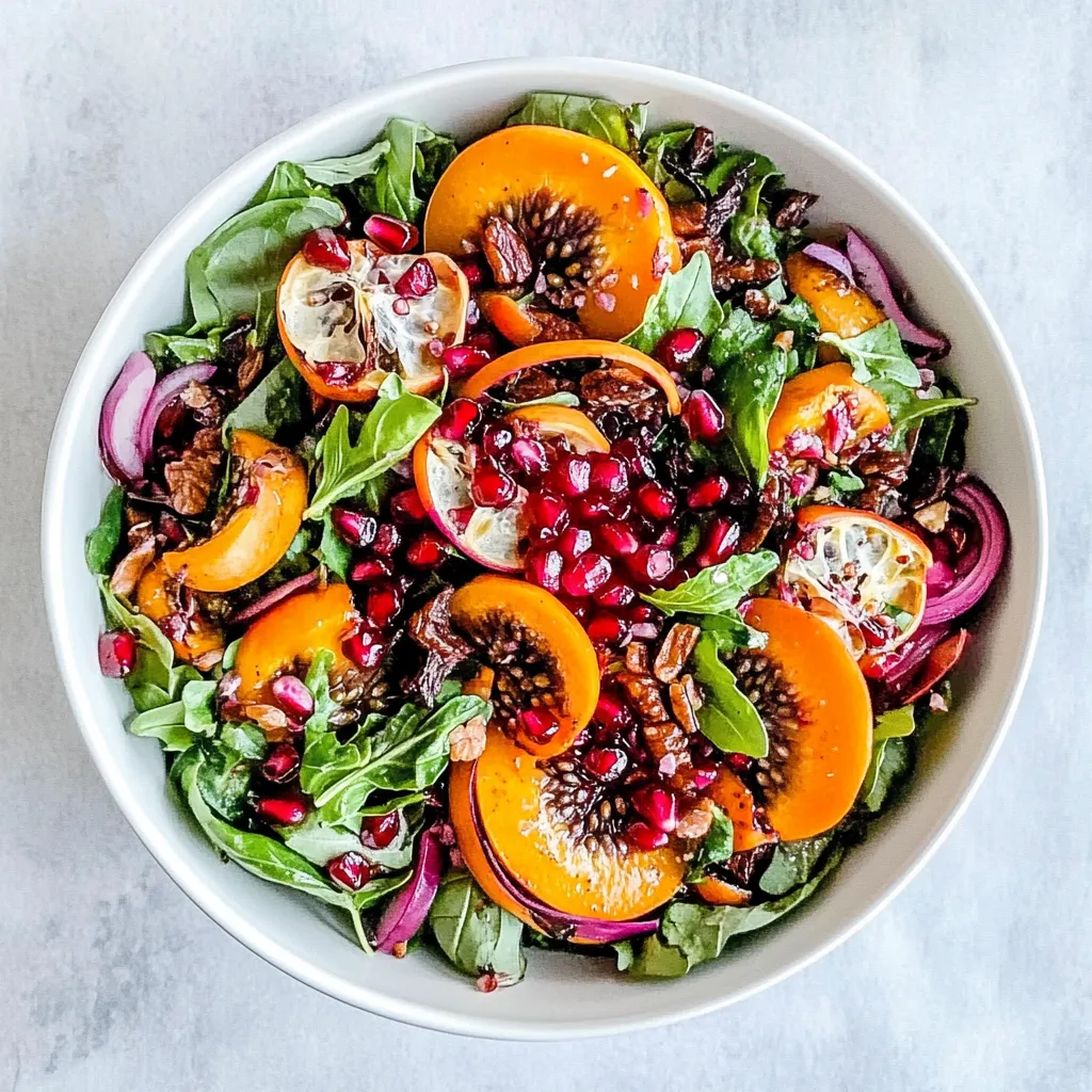 Pomegranate Persimmon Salad