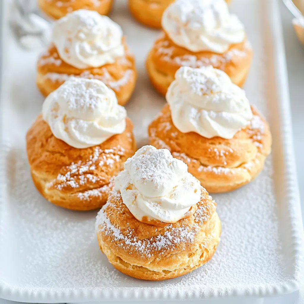 Pumpkin Pie Cream Puffs