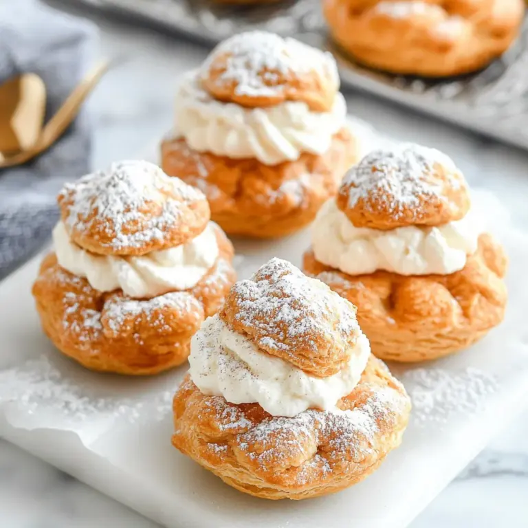 Pumpkin Pie Cream Puffs