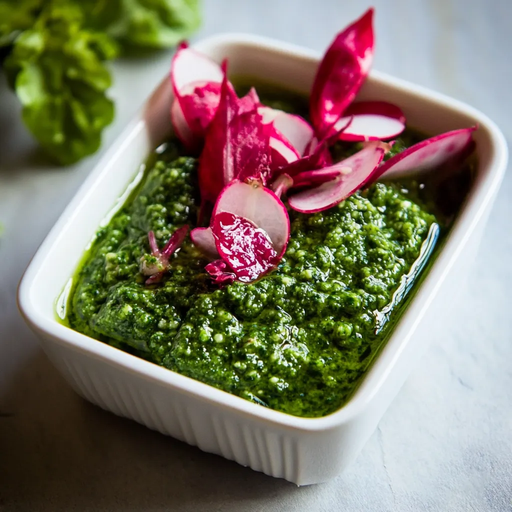 Radish Leaf Pesto
