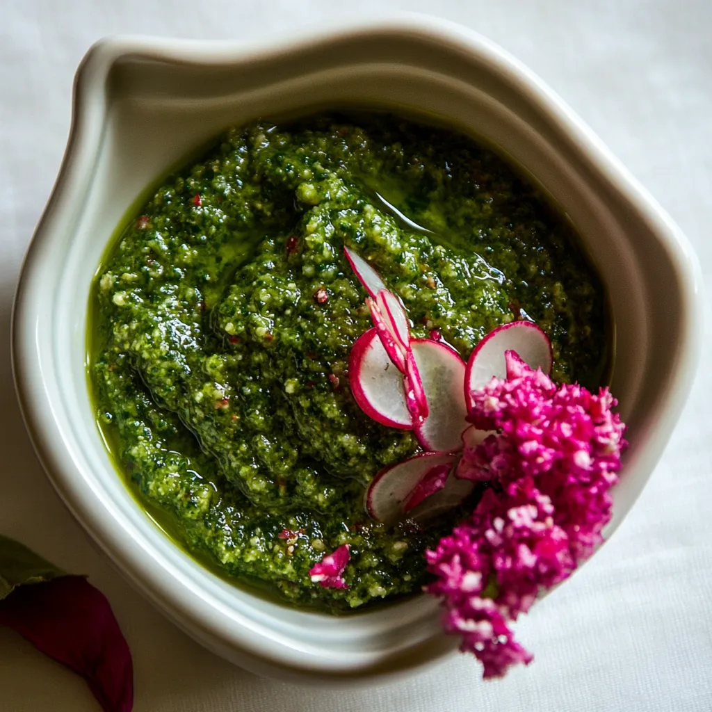 Radish Leaf Pesto