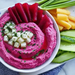 Red Beet and White Bean Hummus