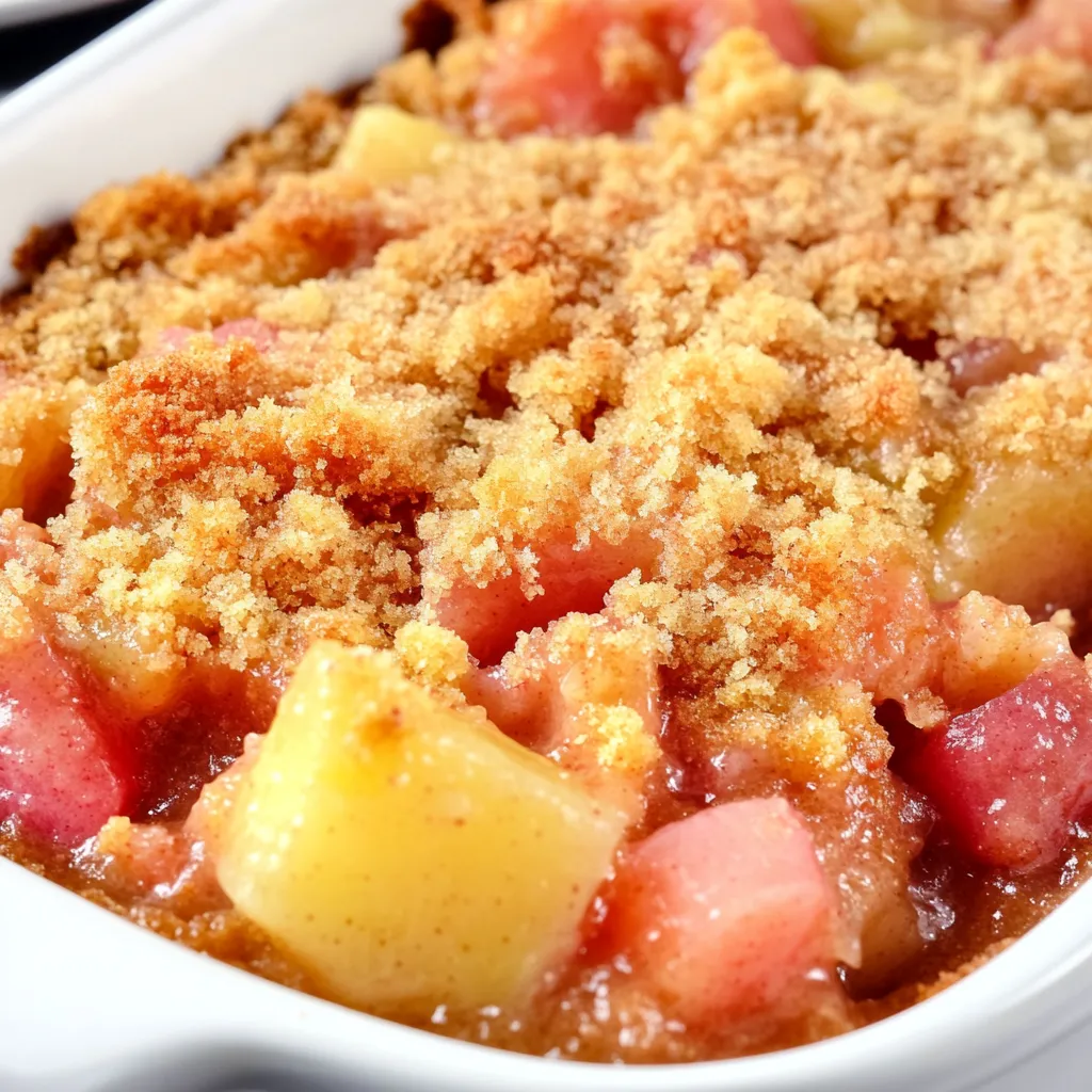 Rhubarb Dump Cake