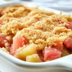 Rhubarb Dump Cake