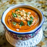 Roasted Carrot and Red Pepper Peanut Soup