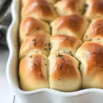 Roasted Garlic and Rosemary Cloverleaf Rolls