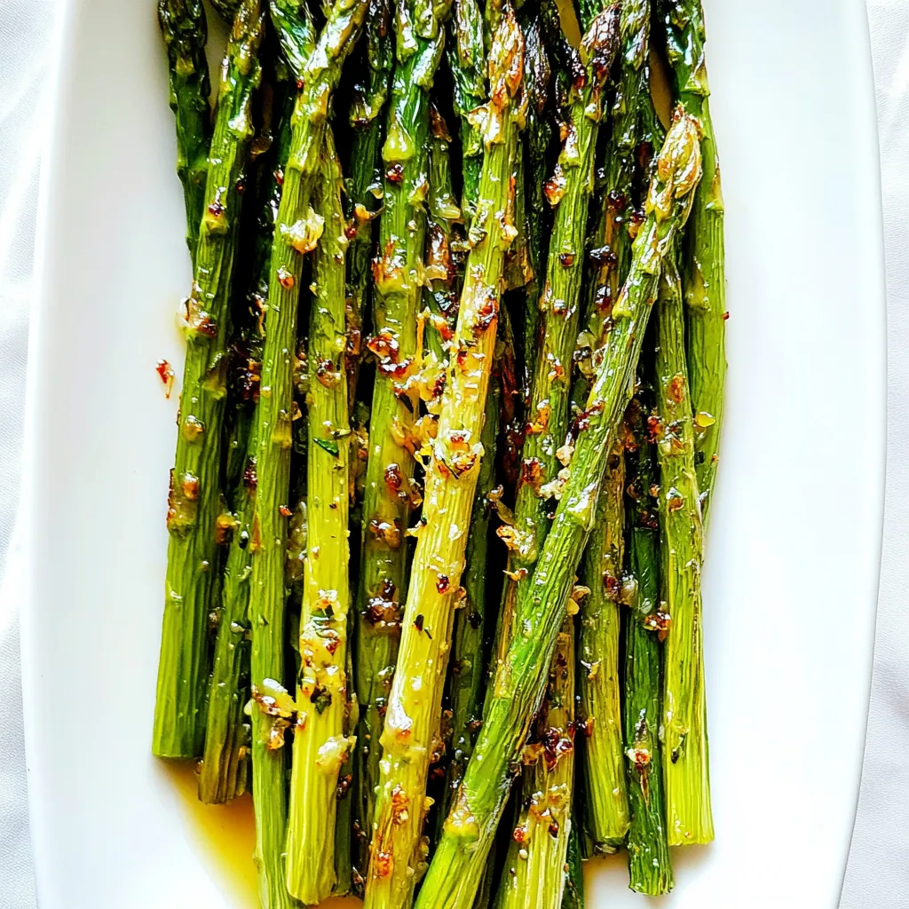 Roasted Lemon Honey Garlic Asparagus