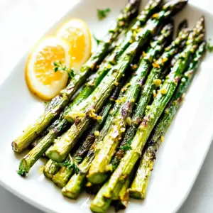 Roasted Lemon Honey Garlic Asparagus