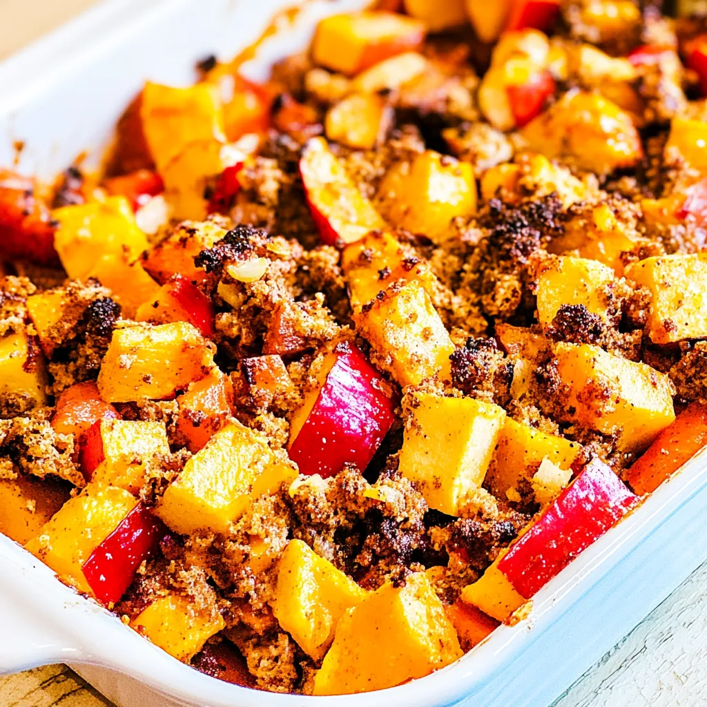 Roasted Sweet Potato and Apple Casserole