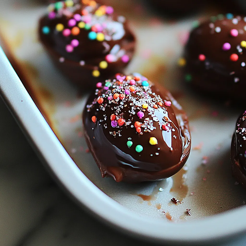 Salted Chocolate Covered Peanut Butter Eggs