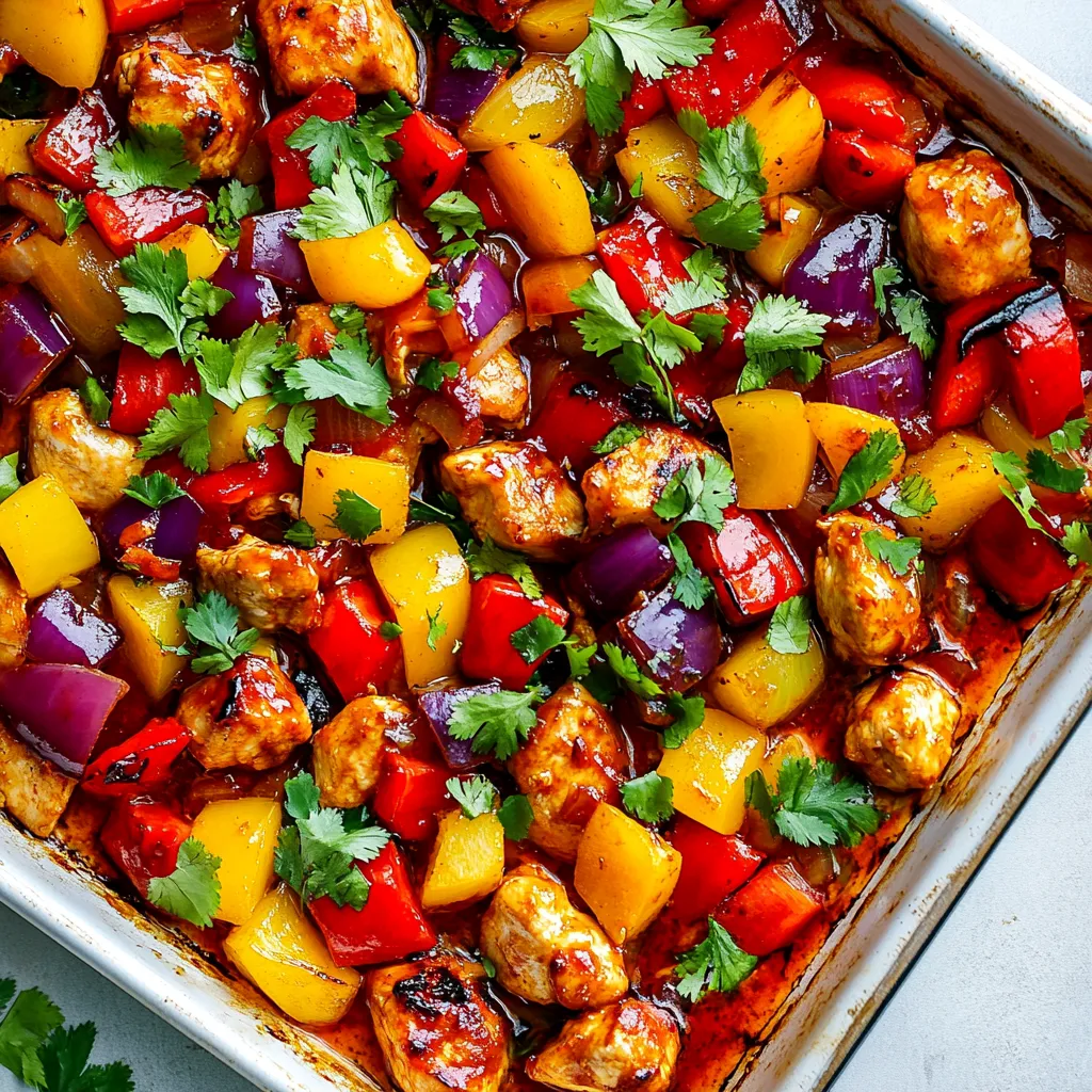 Sheet Pan Hawaiian Chicken