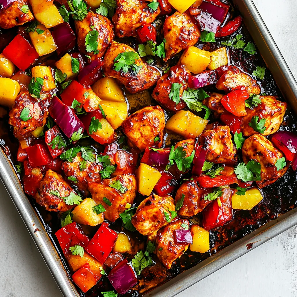 Sheet Pan Hawaiian Chicken