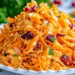 Shredded Carrot Salad with Cranberries