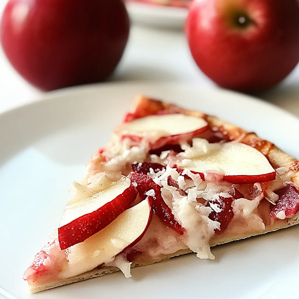 Simple Ambrosia Apple Pizza Snack