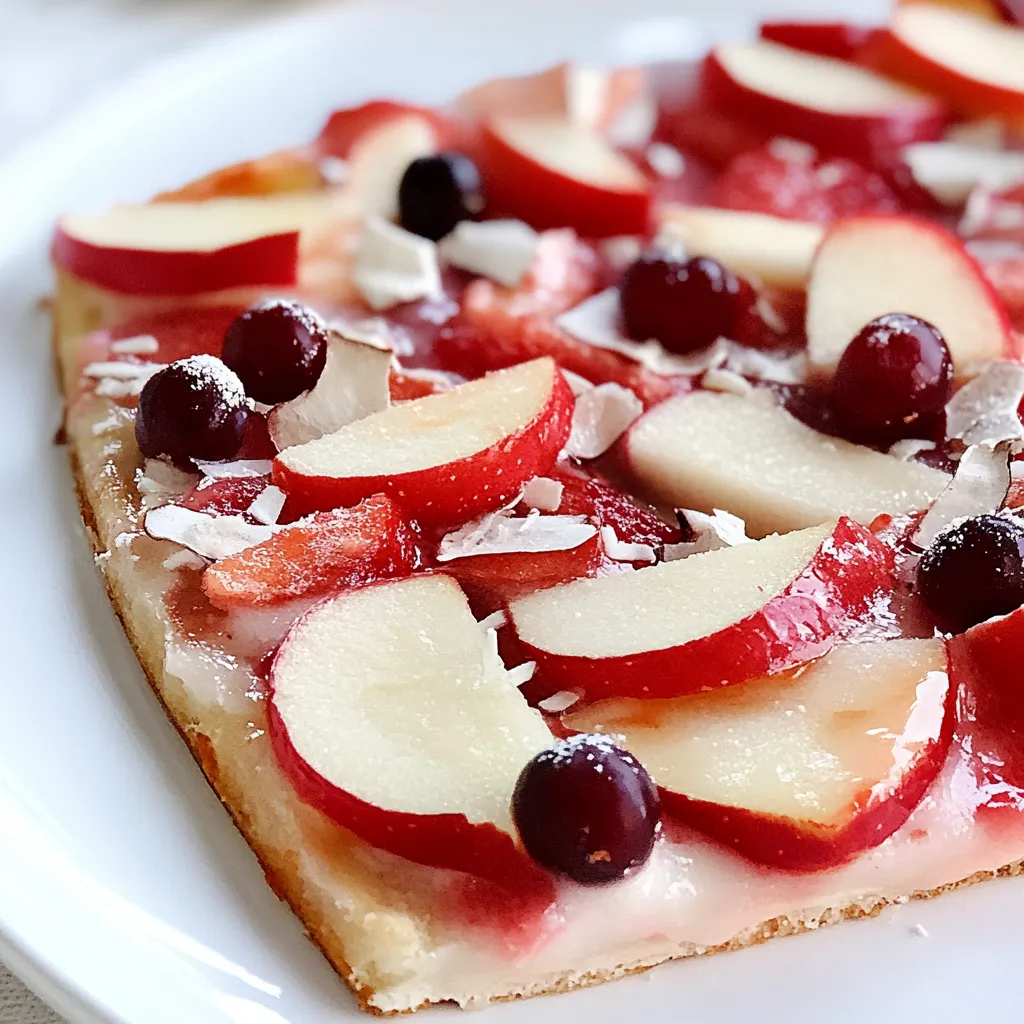 Simple Ambrosia Apple Pizza Snack