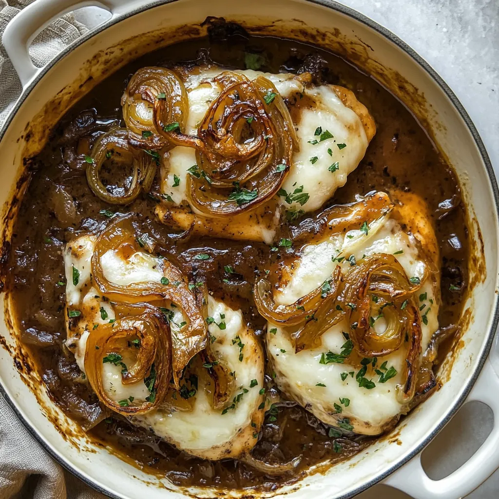 Skillet French Onion Chicken