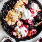 Skillet Mixed Berry Buttermilk Cobbler