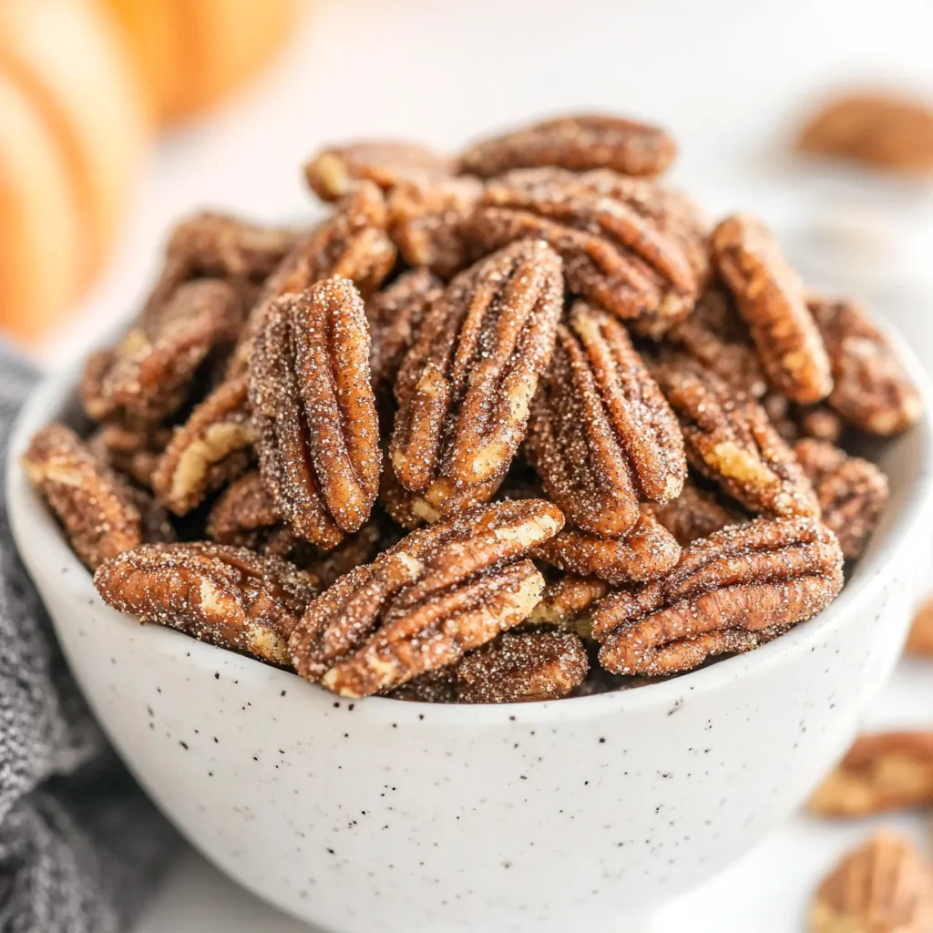 Slow Cooker Candied Pumpkin Spice Pecans