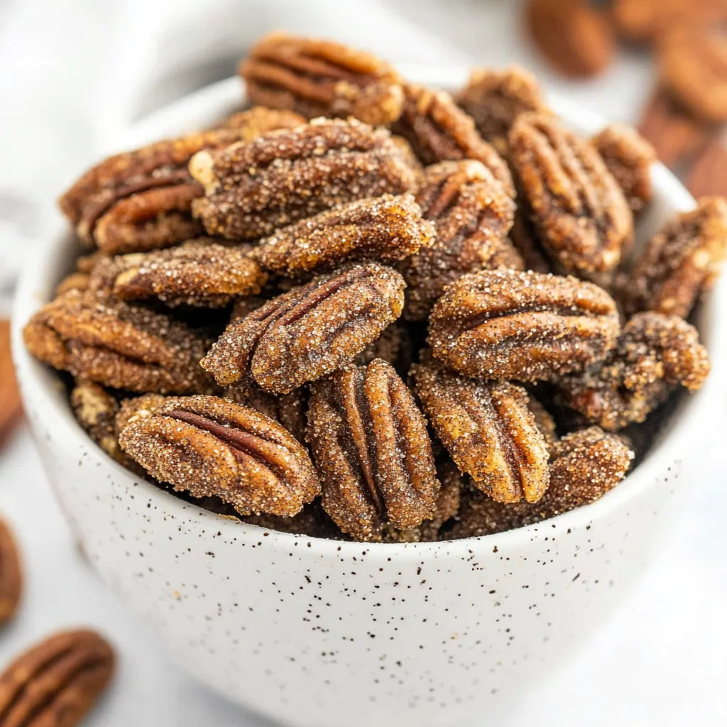 Slow Cooker Candied Pumpkin Spice Pecans
