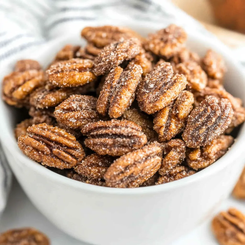 Slow Cooker Candied Pumpkin Spice Pecans