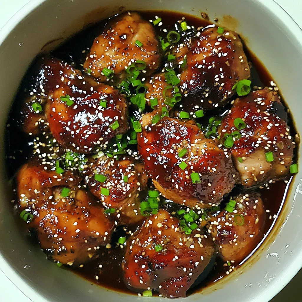 Slow Cooker Garlic Sesame Chicken