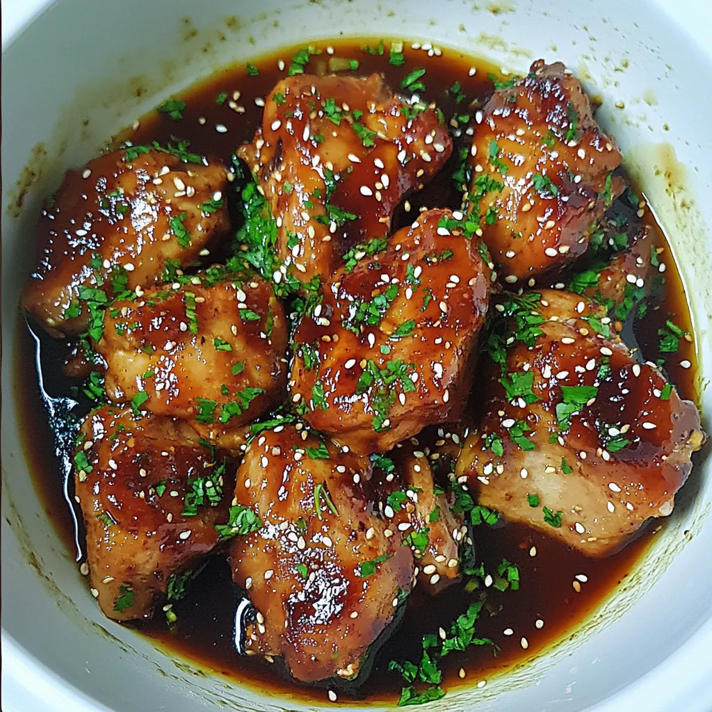 Slow Cooker Garlic Sesame Chicken
