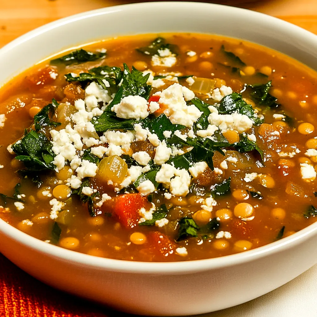 Slow Cooker Greek Lentil Soup