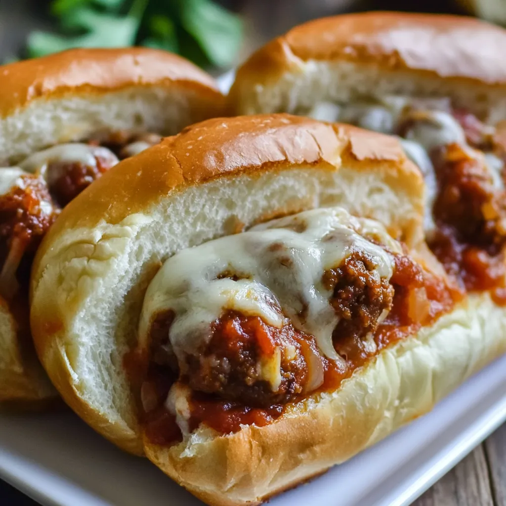Slow Cooker Meatball Subs