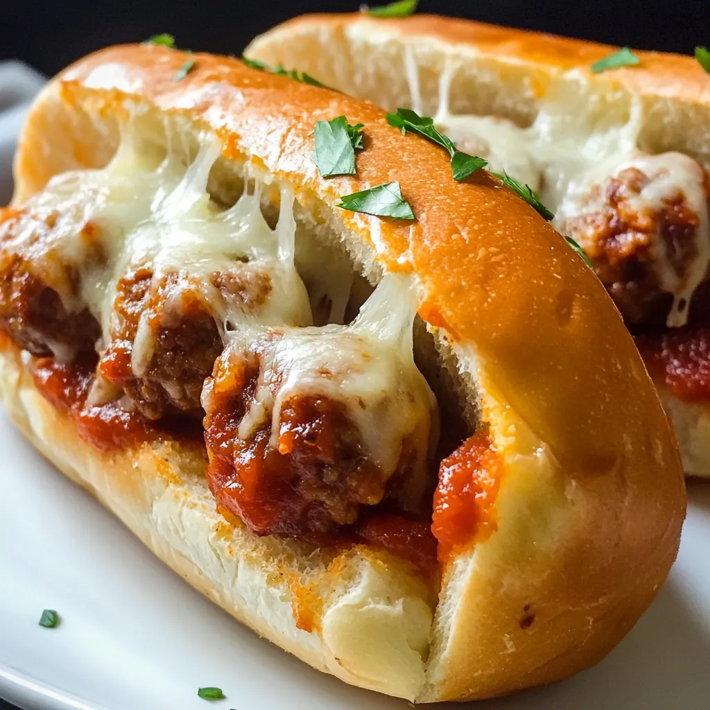 Slow Cooker Meatball Subs