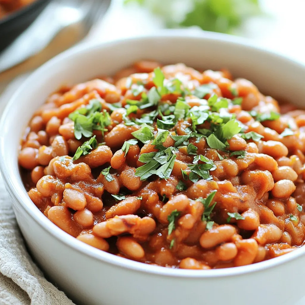 Slow Cooker Vegan Pumpkin Baked Beans