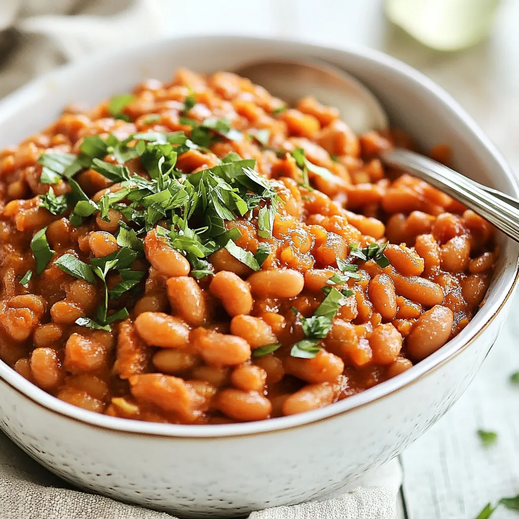 Slow Cooker Vegan Pumpkin Baked Beans