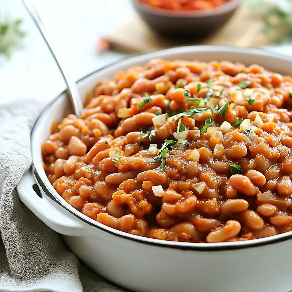 Slow Cooker Vegan Pumpkin Baked Beans