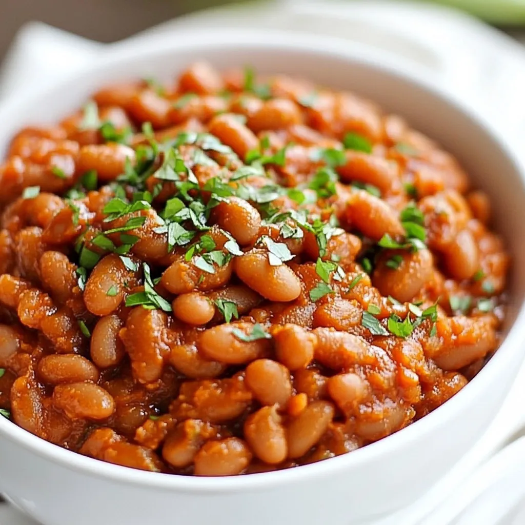 Slow Cooker Vegan Pumpkin Baked Beans
