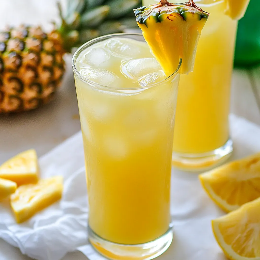 Sparkling Pineapple Lemonade