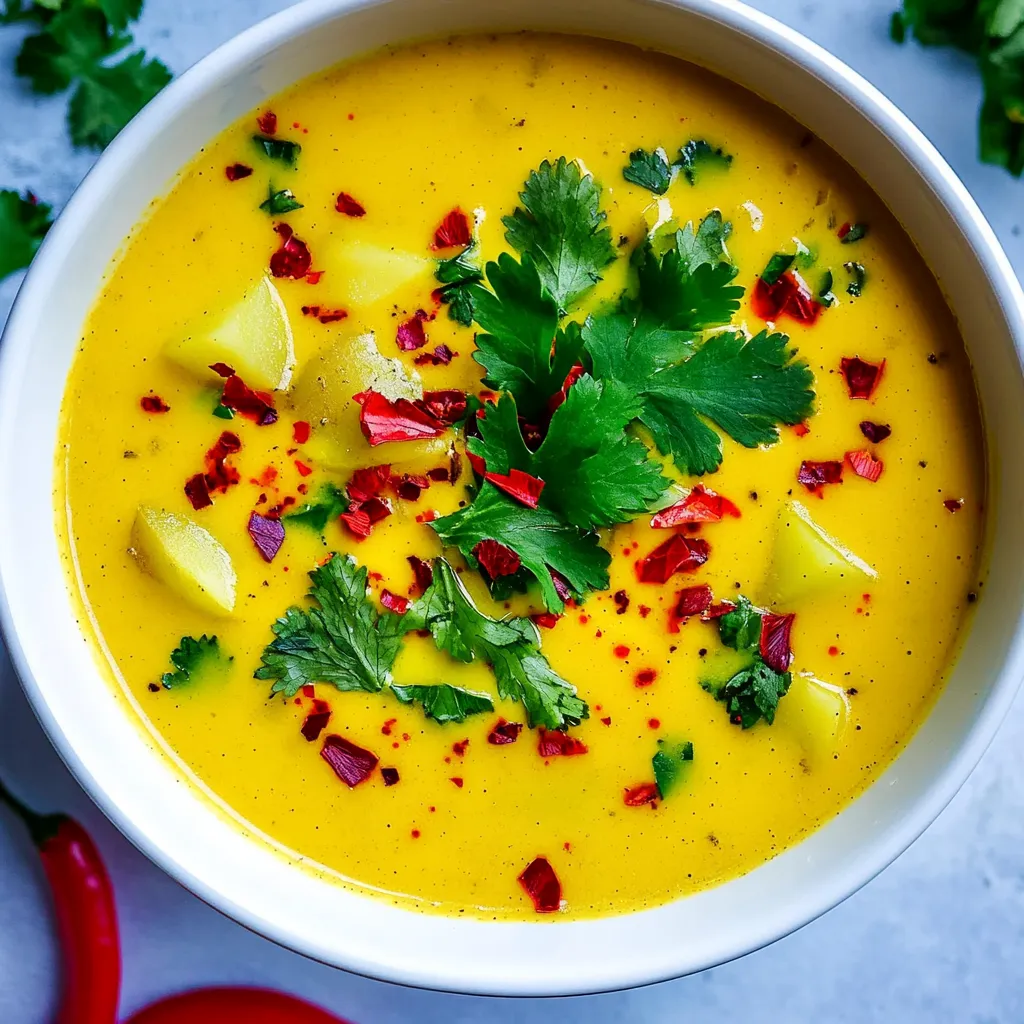 Spiced Coconut Potato Soup