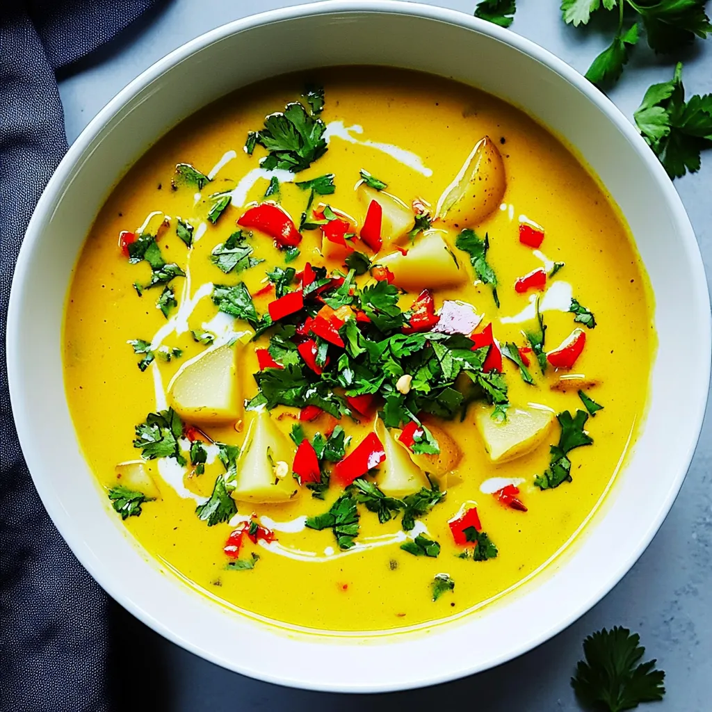 Spiced Coconut Potato Soup