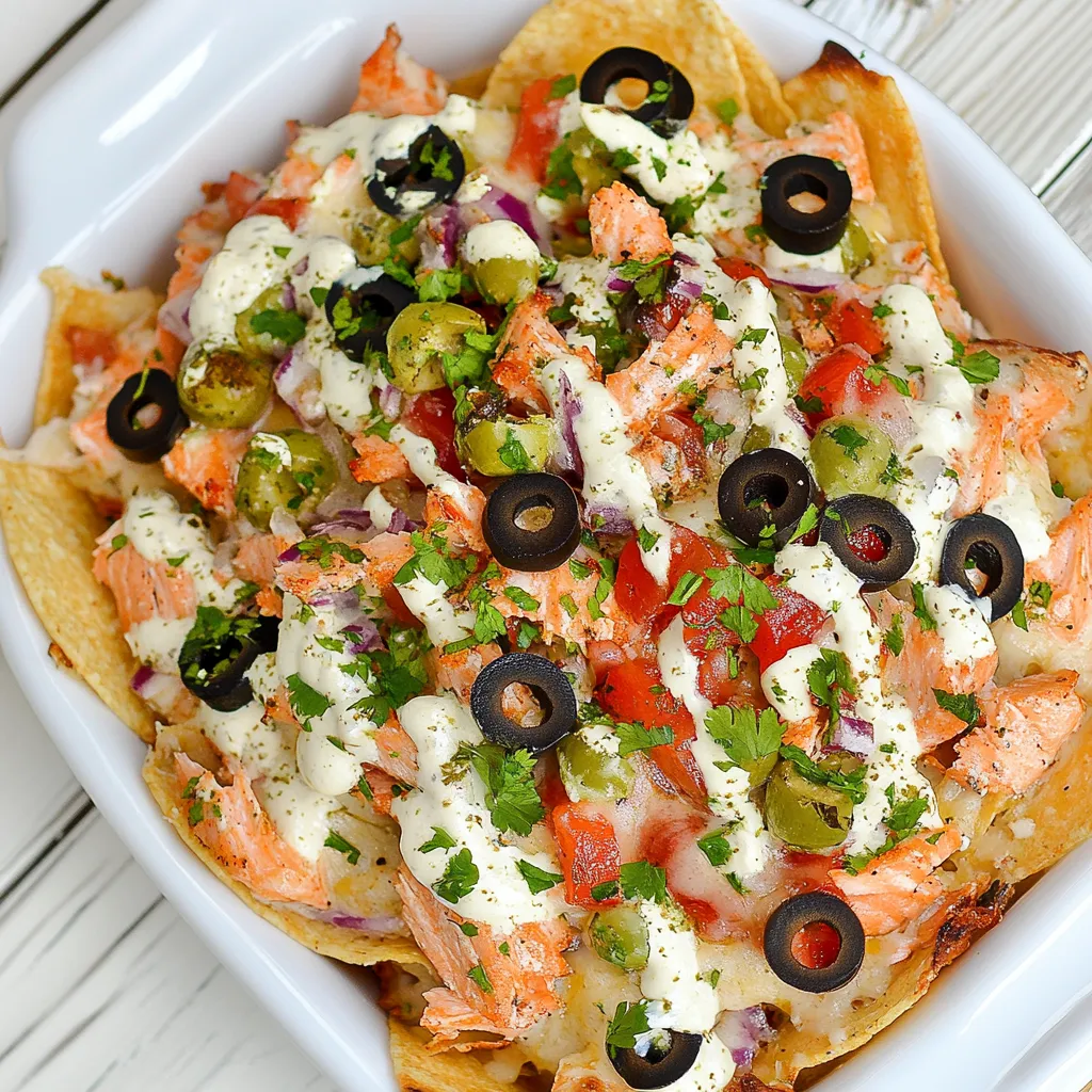 Spicy Salmon Nachos