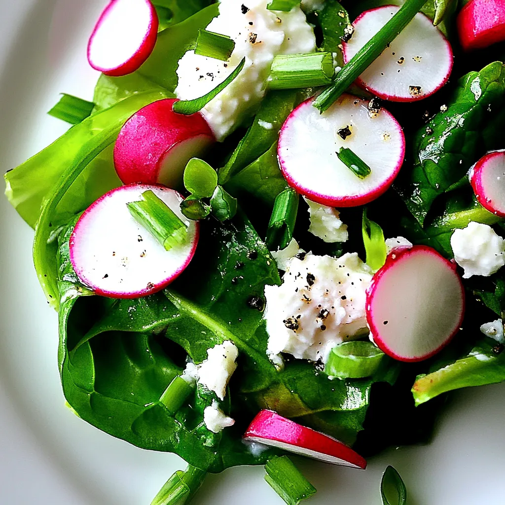 Spring Spinach Romaine Salad