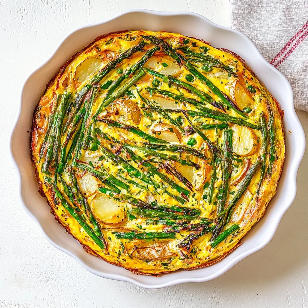 Spring Vegetable and Potato Frittata