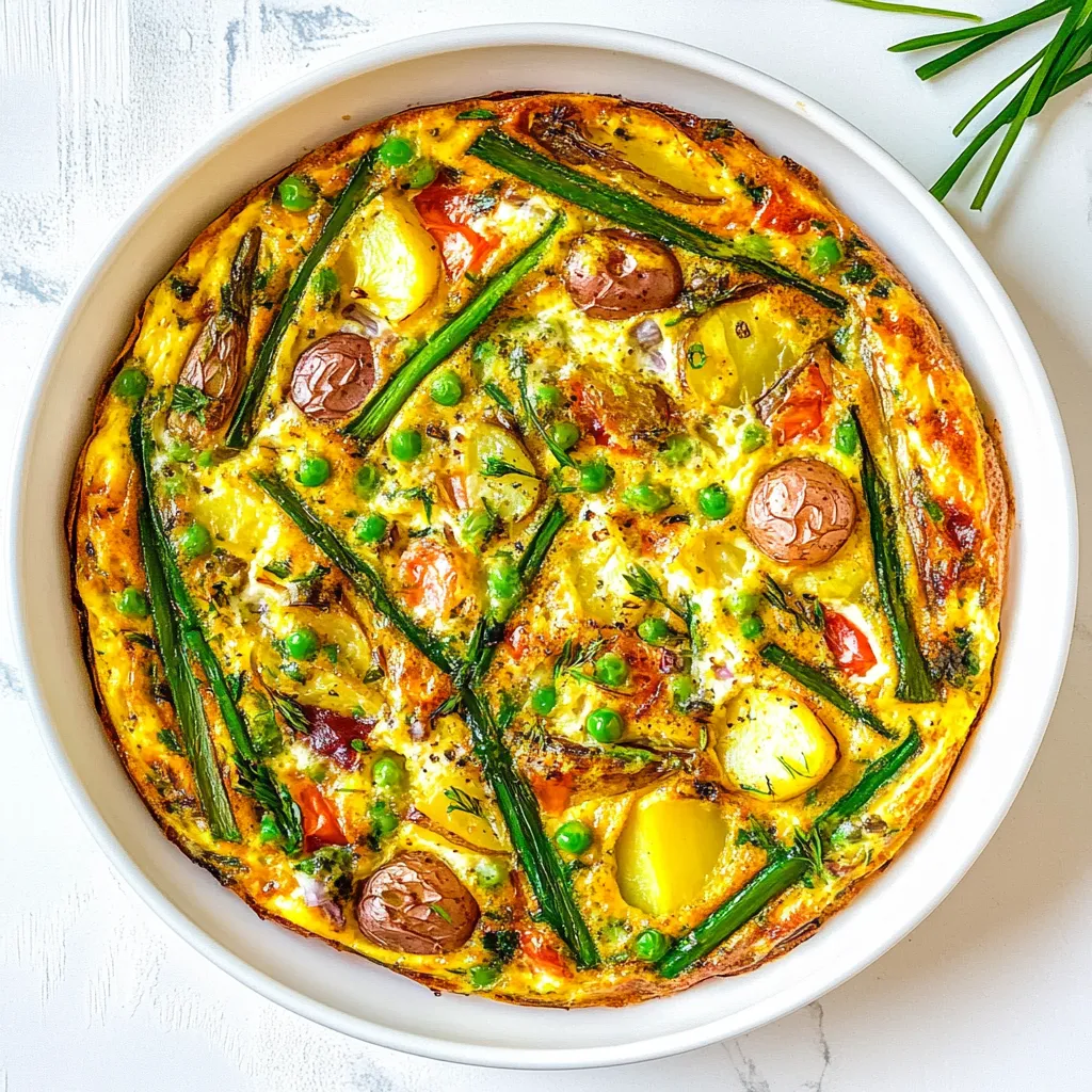 Spring Vegetable and Potato Frittata