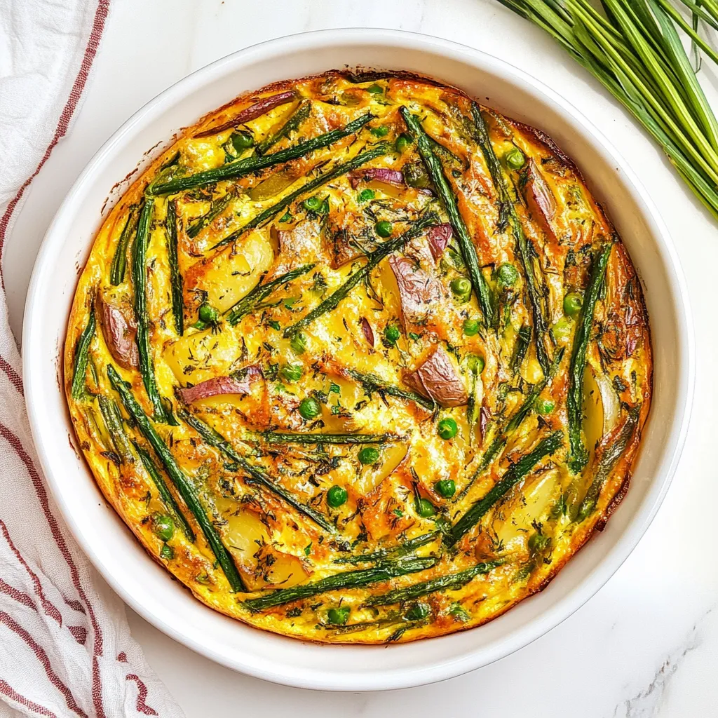 Spring Vegetable and Potato Frittata