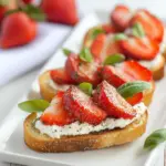 Strawberry Basil Crostini