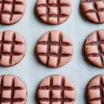 Strawberry Chocolate Checkered Cookies