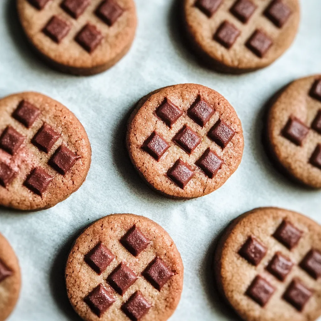 Strawberry Chocolate Checkered Cookies