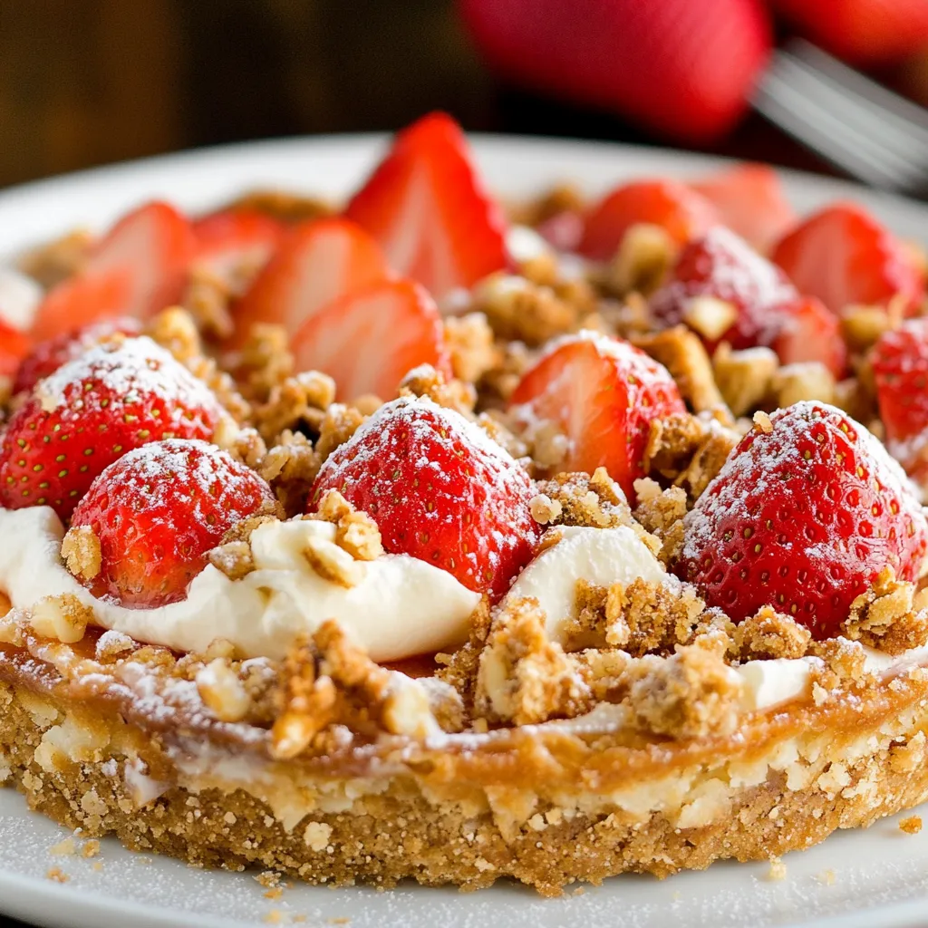 Strawberry Cream Cheese Crumble Tart