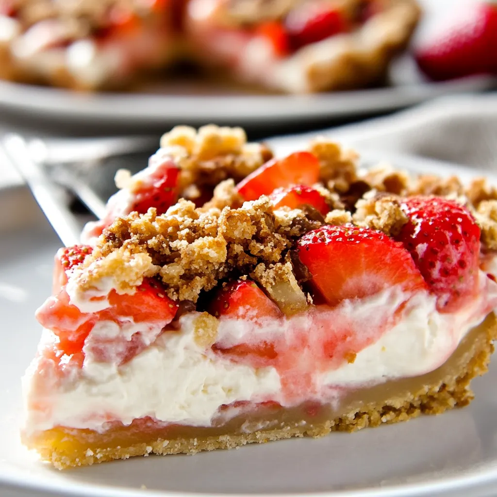 Strawberry Cream Cheese Crumble Tart