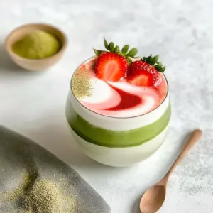 Strawberry Matcha Latte