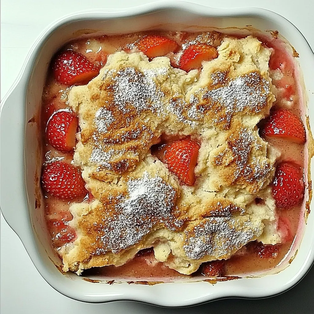 Strawberry Rhubarb Cobbler